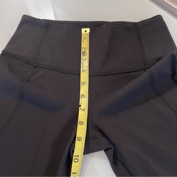 LULULEMON | Black crop legging back ruched slit rare workout yoga legging pant - Picture 7 of 16